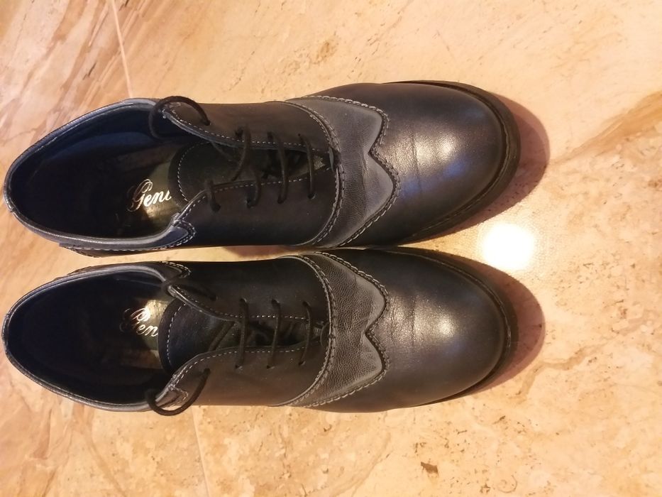 Pantofi Oxford cu șiret piele, marimea 36