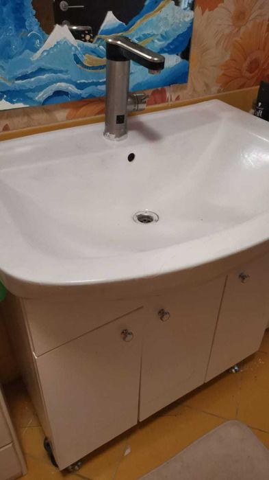 chiuveta mare lavoar baie si masca mdf