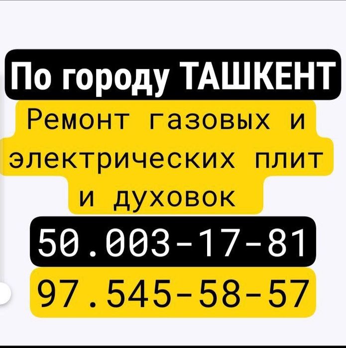 Ремонт Газ и Электро Плит.