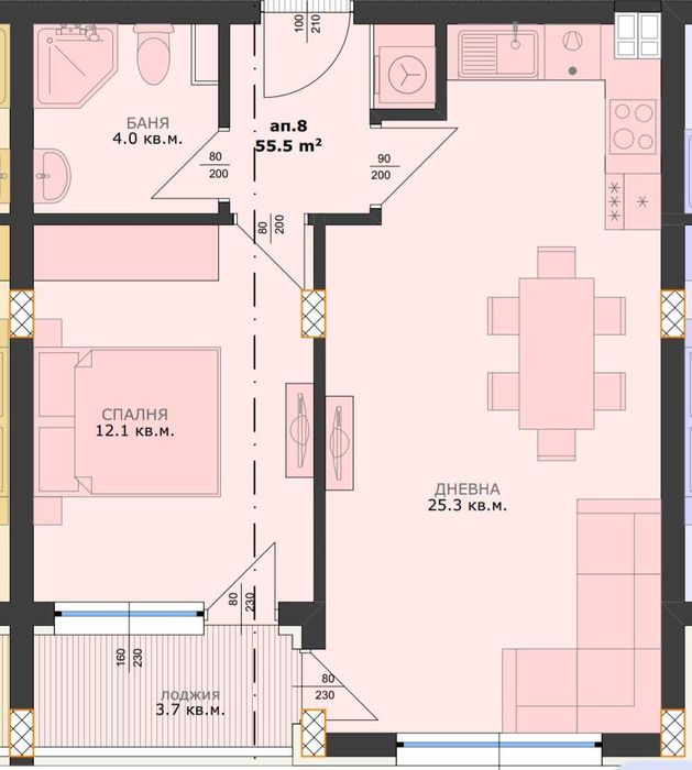 Продава се Тристаен апартамент в Варна, Бриз - 68 кв.м за 2005 €/кв.м - Снимка #2