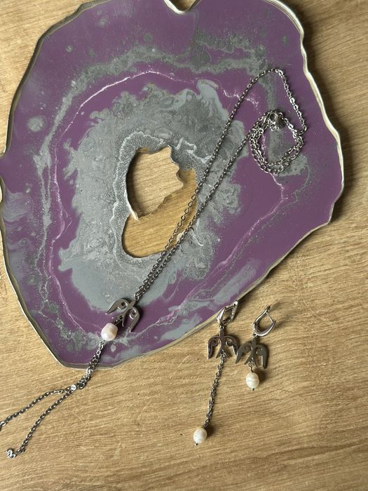 Продам набор украшений: серьги и цепочка