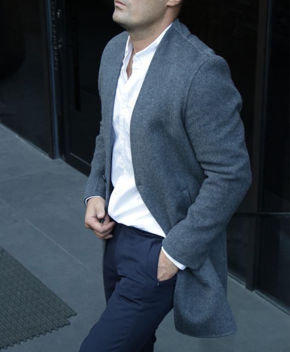 Пальто без воротников для мужчин