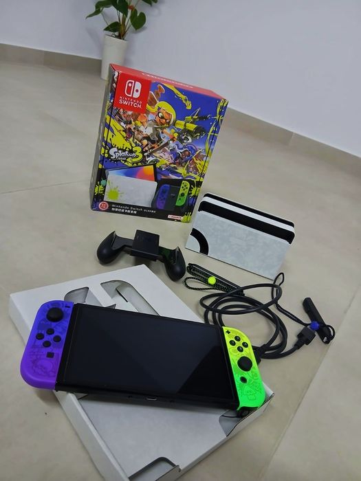 ~  Nitendo Switch Oled Splantoon 3 Edition ( Ediție Limitată ) ~