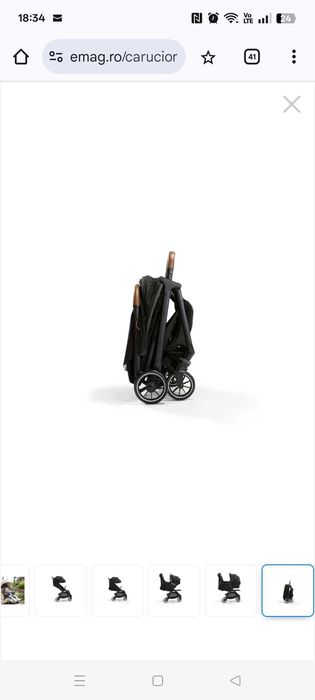 Carucior ultracompact Parcel, nastere - 22 kg, Signature Eclipse, Joie