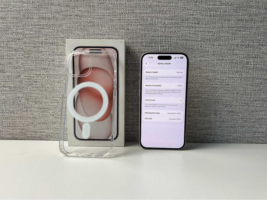 iPhone 15 Pink 128 Gb stare foarte buna