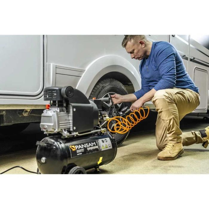 Маслен компресор DEDRA A077030, 1500W, 50L, 8bar