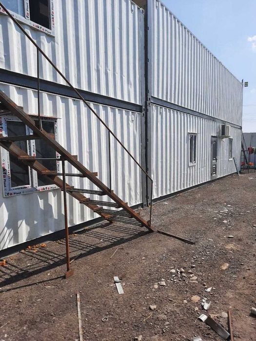Контейнердан Остановка (бекат), бытовка ишчилар учун ва бошка бинолар