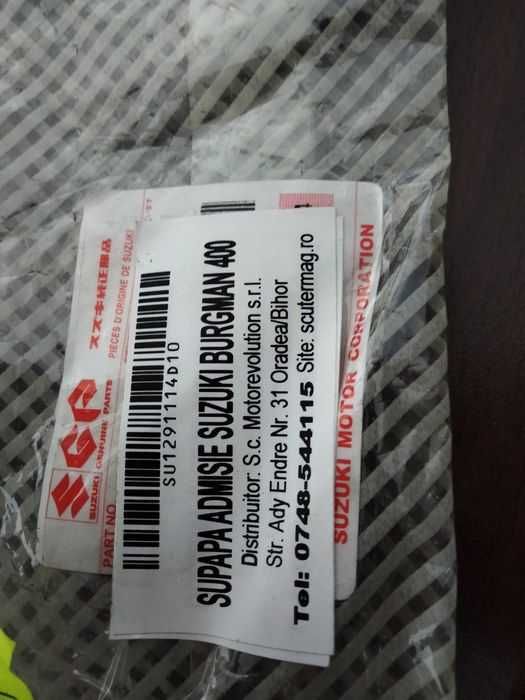 Supapă admisie Suzuki burgman 400, noi !
