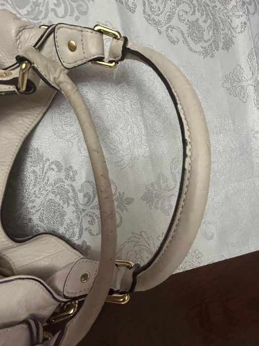 Geanta bej Michael Kors