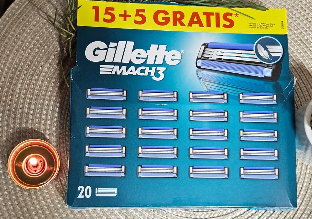 Set Gillette Mach3 – 20 rezerve originale,