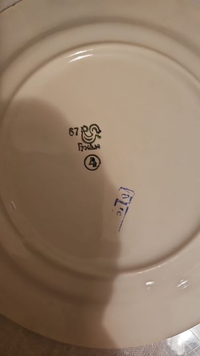 Тарелки ЗИК и  БУДИ, фаянс, СССР