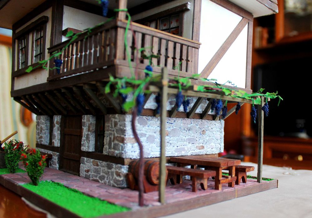 Възрожденска къща макет диорама