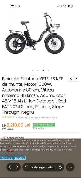 Bicicleta electrica Keteles