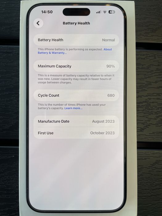 Apple iPhone 15 Pro Max - 256GB - Black Titanium (Liber de rețea)
