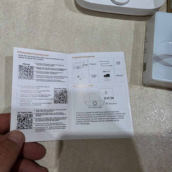 Нов Безжичен Смарт Термостат Tuya RF Smart Thermostat (WiFi / Sub1G)