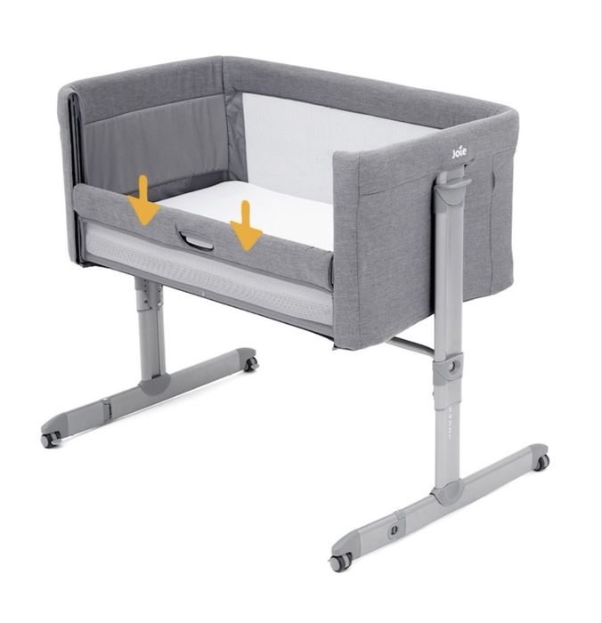 Patut Pliant Reglabil  cosleeper 2 in 1 Gri Roomie Gray Flannel, Joie