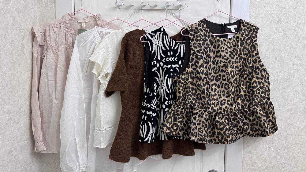 Новые блузки /рубашки хлопок /лен H&M, размер L /XL (50/58)