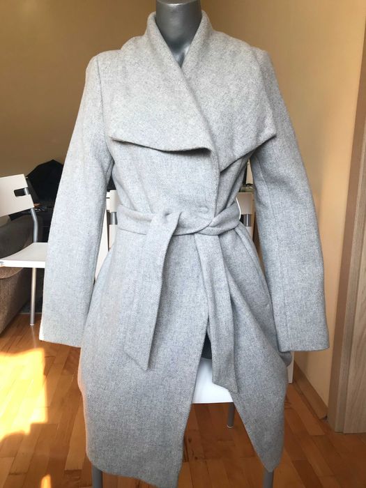 Сиво дамско палто Esprit