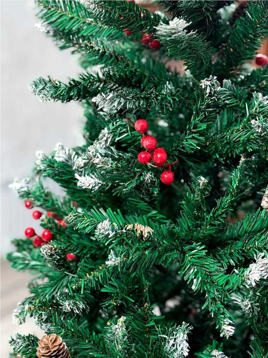 Елка новогодняя заснеженная с шишками “Снежная красавица”