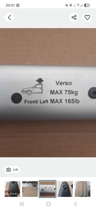 Barii portbagaj Original Toyota verso 2012-2018