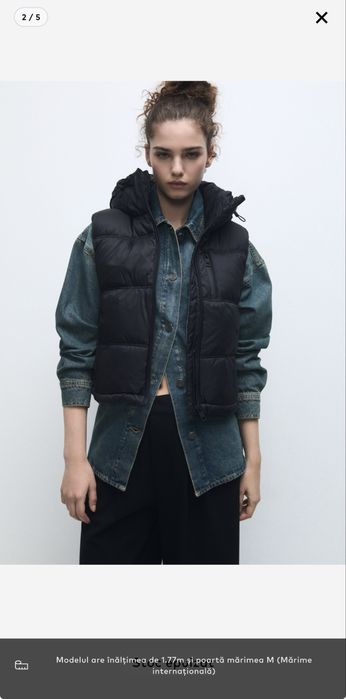 Vesta neagra Pull&Bear