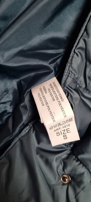 Маслено зелено дълго яке GANG размер S