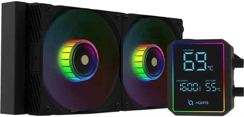 Cooler CPU AQIRYS Aurora 240 AiO Black