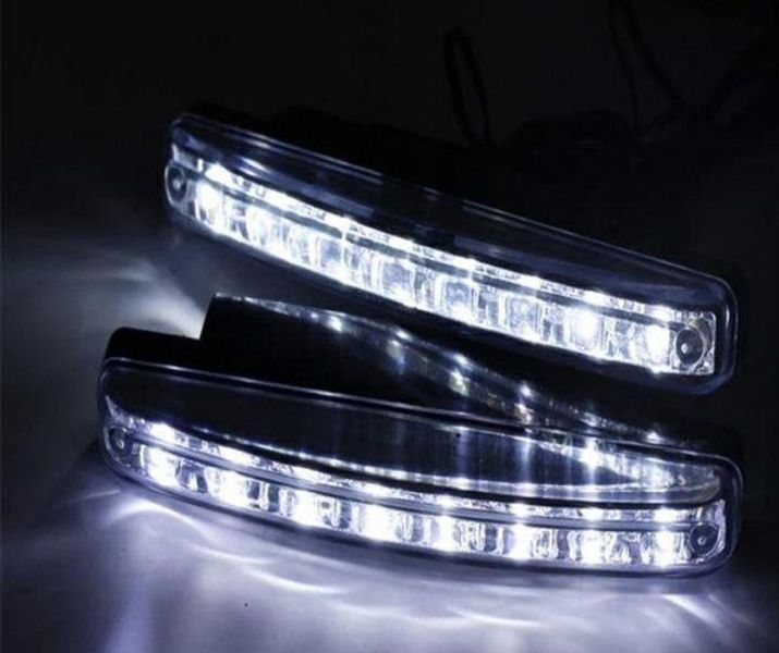 Лед Дневни Светлини с 8 Диода- 2бр. А-3139