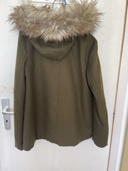 Дамско палто ZARA зелено XS