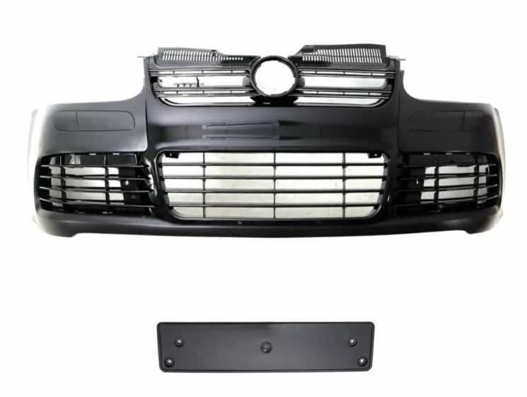 Предна броня за Golf 5 R32 с R32 решетки без халогени - черна или хром