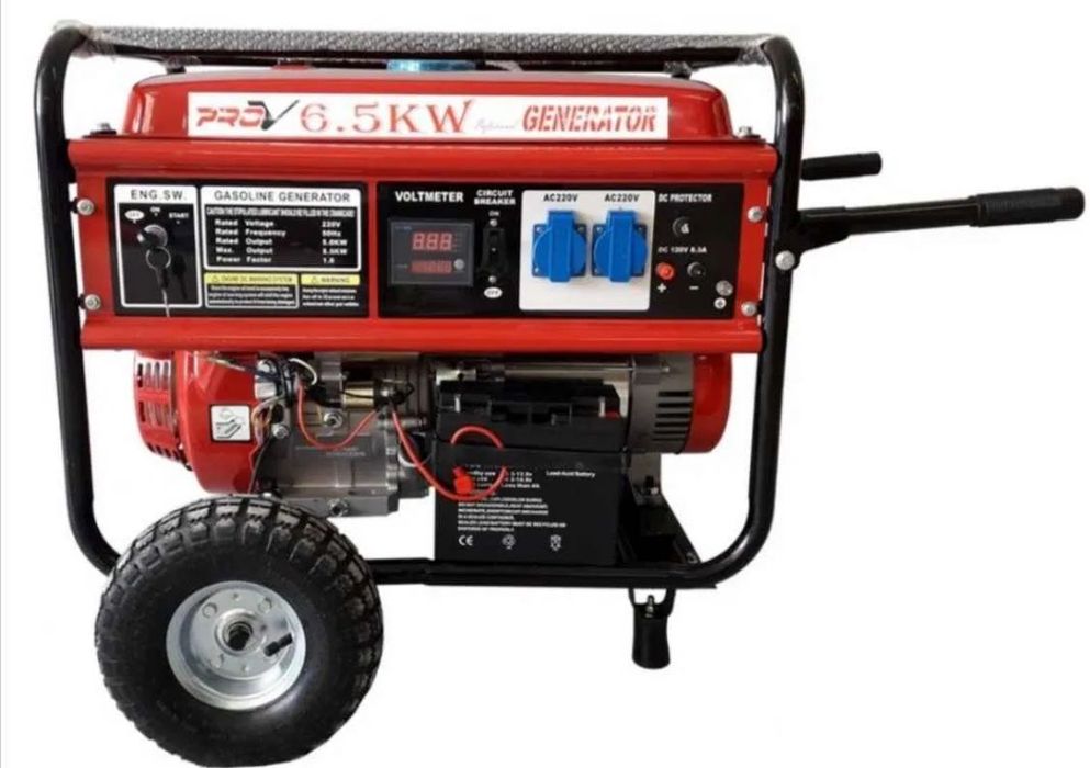 Генератор за ток 6.5 кв. - бензинов може и на газ