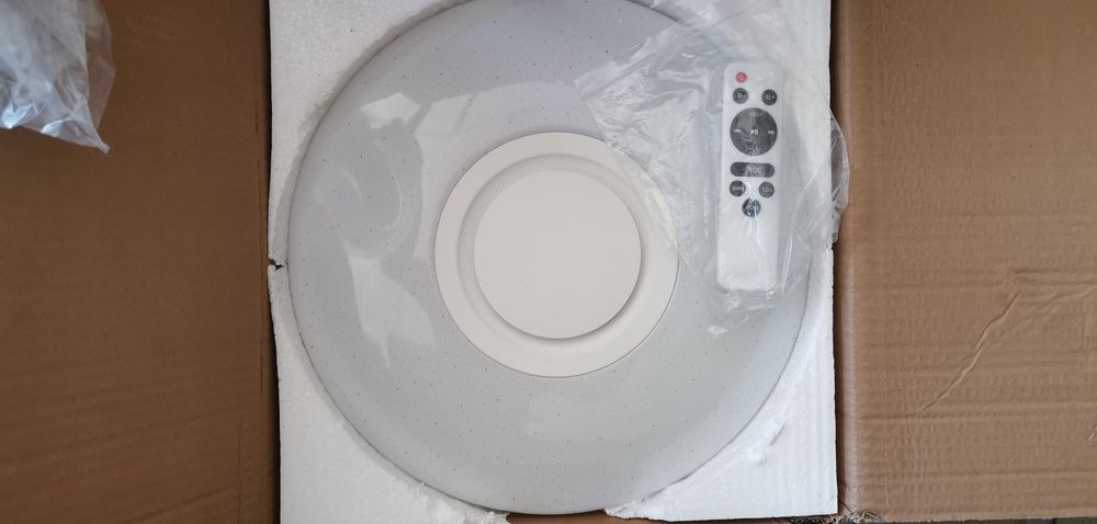 60W RGB плафон Ф36 см музикална Led лампа с високоговорител Димируема