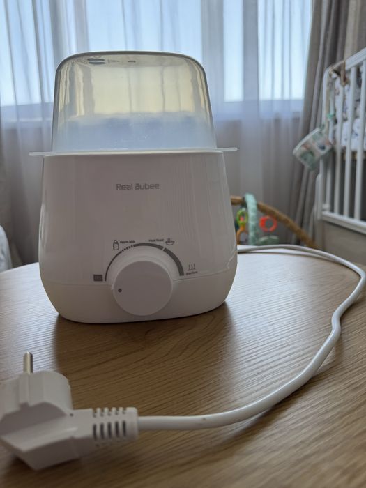 Нагревател за шишета 3 в 1 Real Bubee, бял, капацитет 500 ml, прецизен контрол на температурата