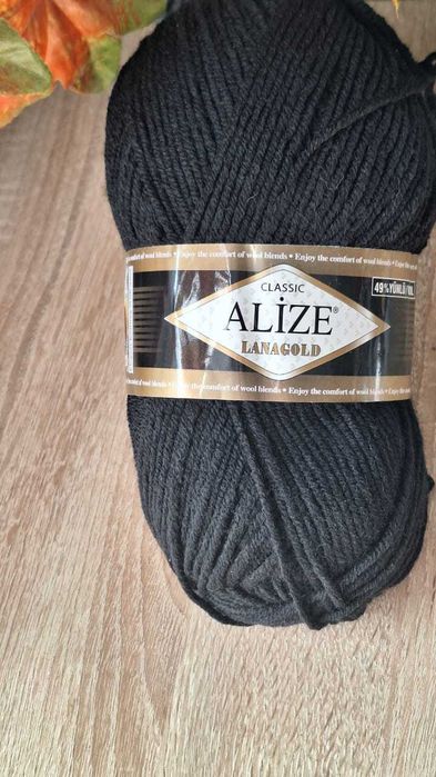 Пряжа Alize LanaGold (полушерсть)