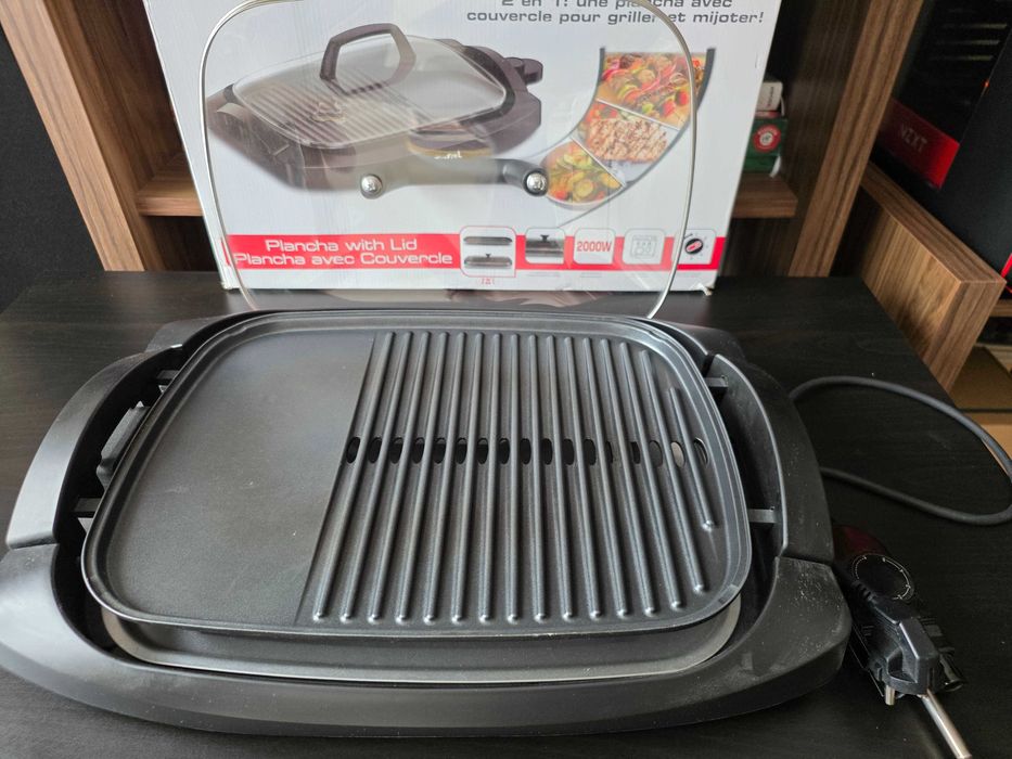 Скара Tefal с комбинирана плоча и капак