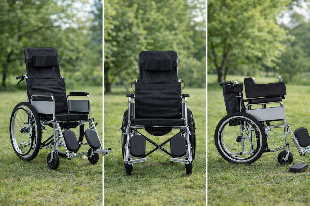 Инвалидная коляска многофункциональная, с горшком