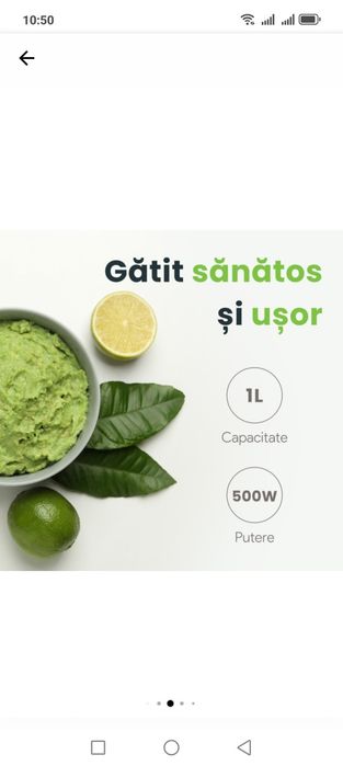 Tocator Electric pentru Legume, Fructe si Alimente, 500W, biovita