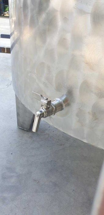 1.000 de litri Cisternă Inox capac flotant pneumatic vinificatie/Vas