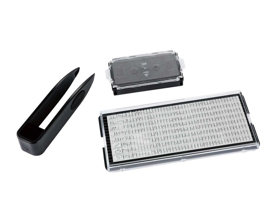 Stampilă universală, personalizabilă, pentru birotica si textile, NOUA