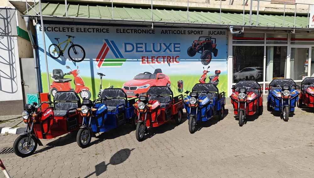 Tricicleta DELUXE PIKAP cu Bena, NOU 2026 Dealer AUTORIZAT Fara Permis !