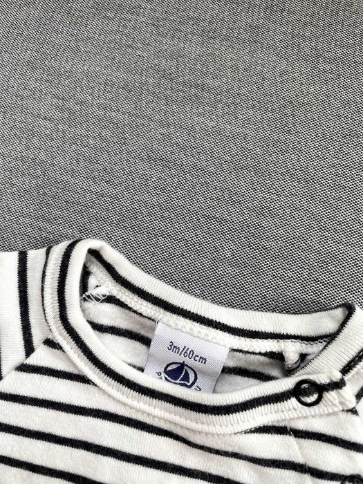 Petit bateau, 6 блузи с дълъг ръкав, размери 60 см и 74 см,