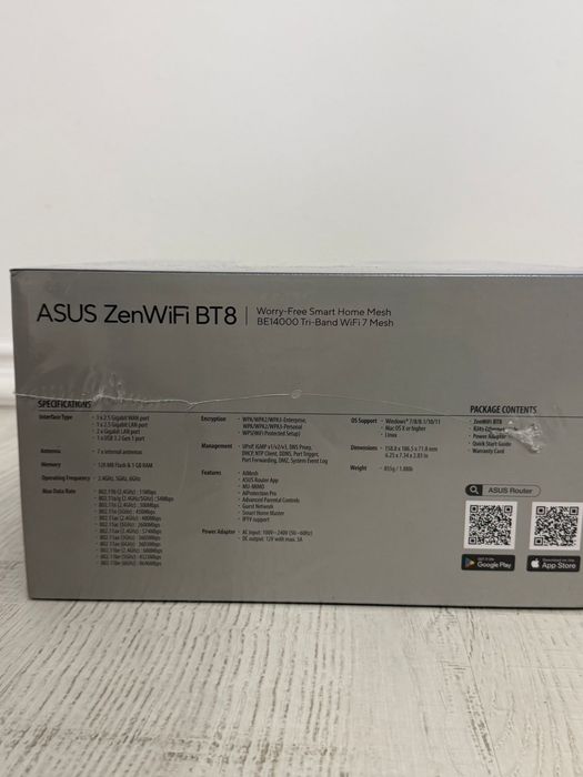 ASUS ZenWiFi BT8 (3-Pack) Tri-Band WiFi 7 Mesh, 14 Gbps - SIGILAT