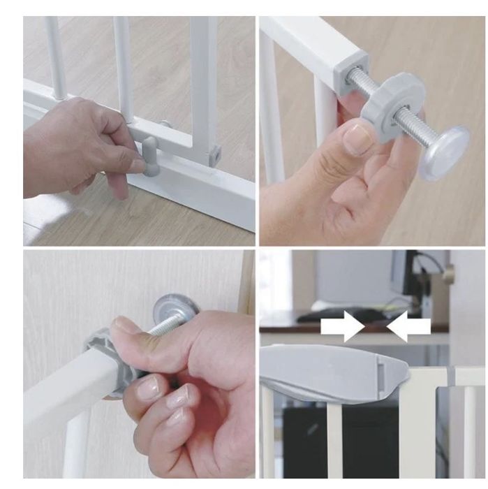 Метална предпазна решетка за деца  Honey Baby  76х75х82см