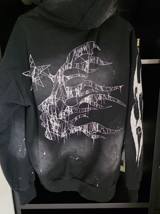 Hellstar zip-up hoodie черен — XL