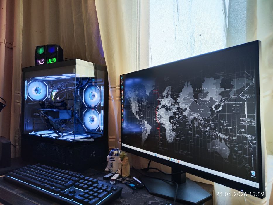 Брутален i9 14900KF, RTX 5070 12GB, RAM 32GB DDR5 6000, SSD 2TB NVME