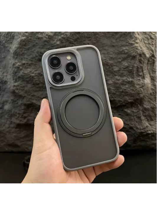 Iphone 15/PRO/MAX/PLUS Husa Magsafe Inel Metalic Protectie Camera