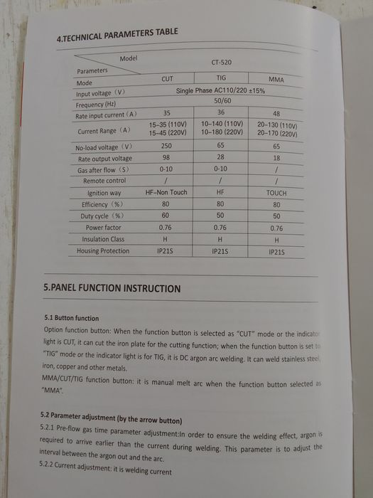 Сварочный аппарат 3 хил функсияда CT 520 ll HUGONG