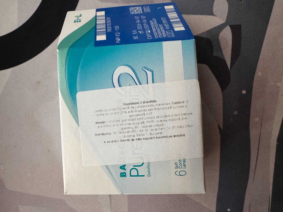 Lentile de contact PureVision2 -1