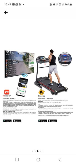 Banda de alergat rabatabila ACTUELL t 2000 i