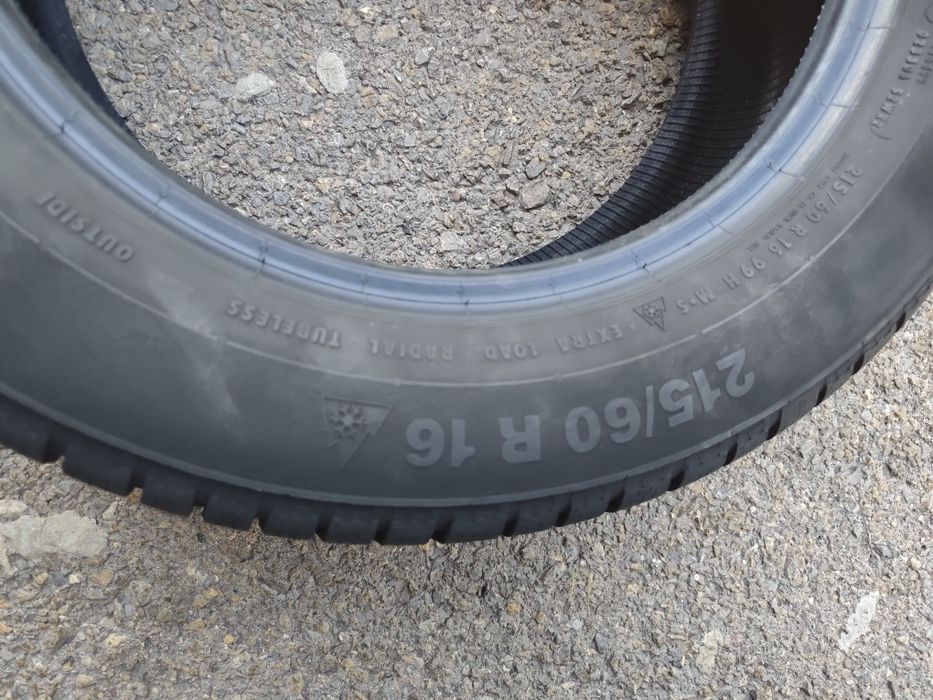 215/60/16" 4бр Continental winter contact ts830,dot0318,7mm